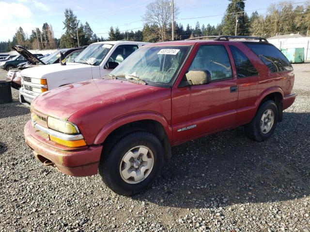 1GNCT18X13K159007 - 2003 CHEVROLET BLAZER RED photo 1