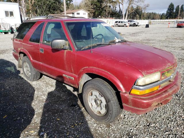 1GNCT18X13K159007 - 2003 CHEVROLET BLAZER RED photo 4