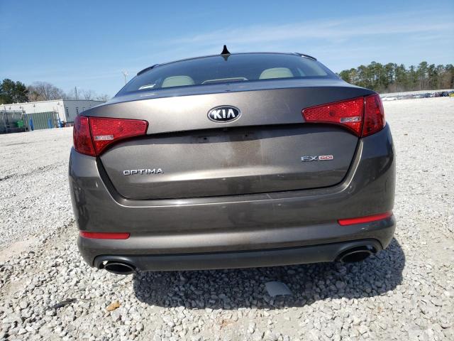 5XXGN4A75DG139595 - 2013 KIA OPTIMA EX GRAY photo 6