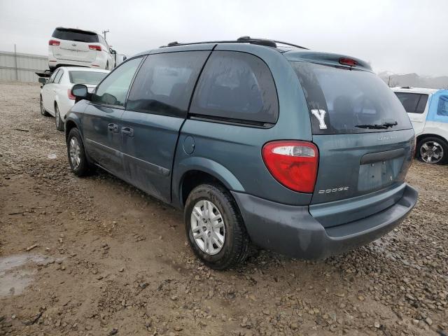 1D4GP25B05B227364 - 2005 DODGE CARAVAN SE BLUE photo 2