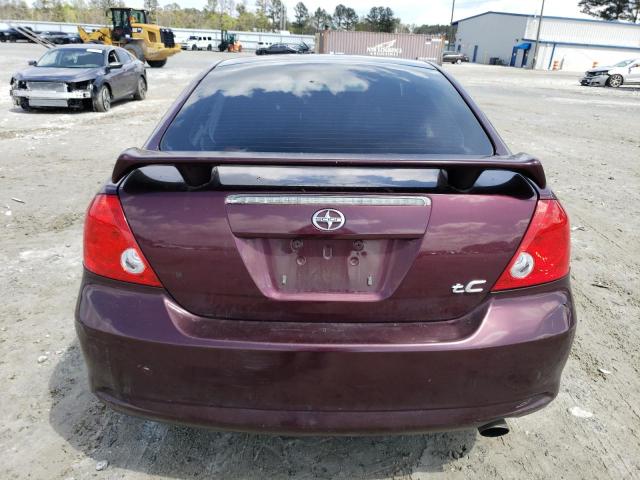 JTKDE177360119416 - 2006 TOYOTA SCION TC MAROON photo 6