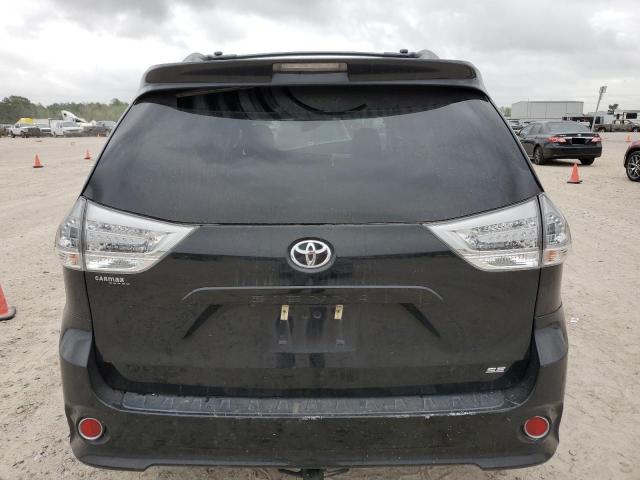 5TDXZ3DCXHS828639 - 2017 TOYOTA SIENNA SE BLACK photo 6