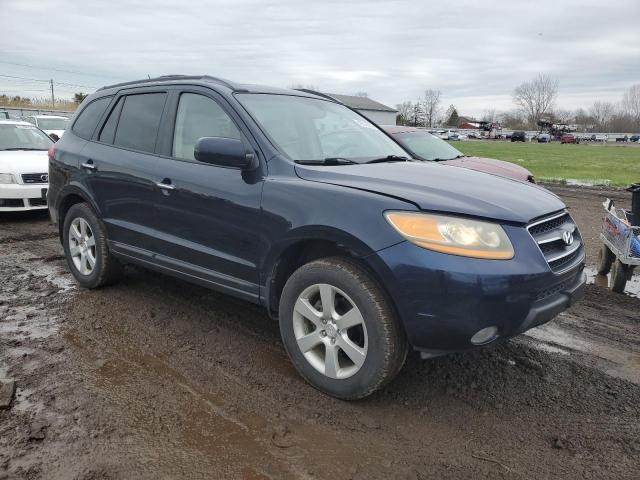 5NMSH13E79H279054 - 2009 HYUNDAI SANTA FE SE BLUE photo 4