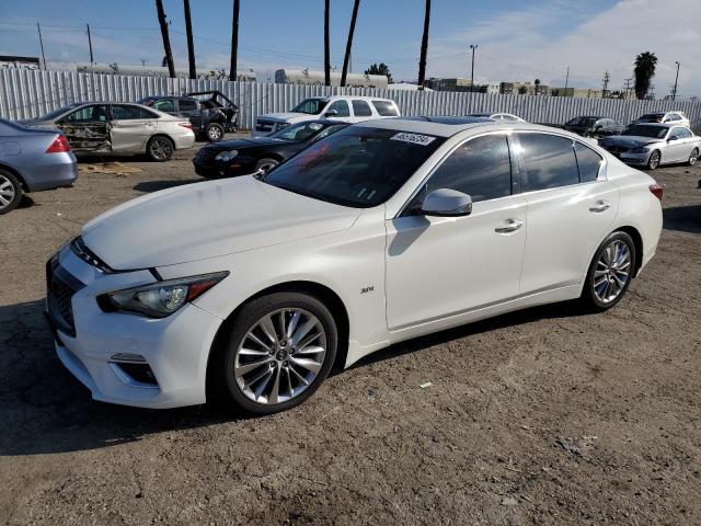 JN1EV7APXJM361051 - 2018 INFINITI Q50 LUXE WHITE photo 1