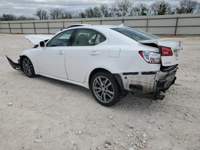 JTHBK262985073615 - 2008 LEXUS IS 250 WHITE photo 2