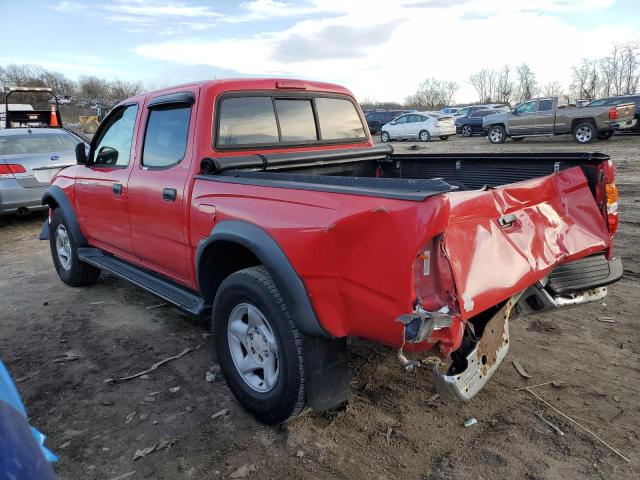 5TEGN92N44Z350136 - 2004 TOYOTA TACOMA DOUBLE CAB PRERUNNER RED photo 2
