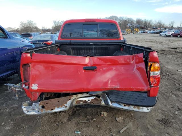 5TEGN92N44Z350136 - 2004 TOYOTA TACOMA DOUBLE CAB PRERUNNER RED photo 6
