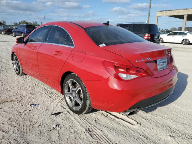 WDDSJ4GB5EN115424 - 2014 MERCEDES-BENZ CLA 250 4MATIC RED photo 2