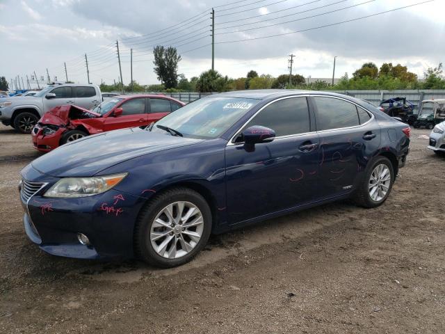 JTHBW1GG5E2076548 - 2014 LEXUS ES 300H BLUE photo 1