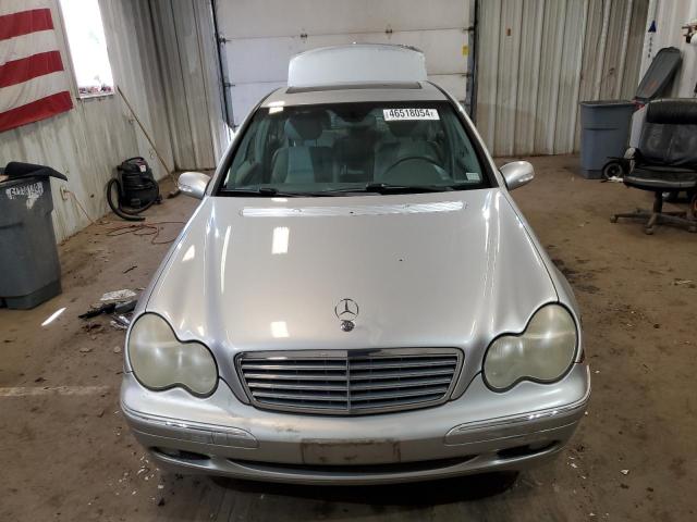 WDBRF61J92F235852 - 2002 MERCEDES-BENZ C 240 SILVER photo 5