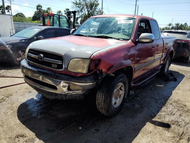 5TBBT4411YS045069 - 2000 TOYOTA TUNDRA ACCESS CAB RED photo 1