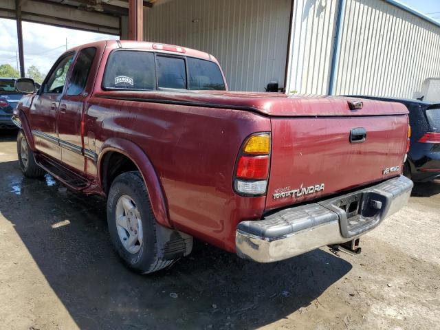 5TBBT4411YS045069 - 2000 TOYOTA TUNDRA ACCESS CAB RED photo 2