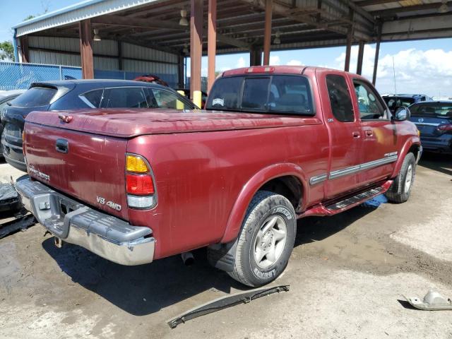 5TBBT4411YS045069 - 2000 TOYOTA TUNDRA ACCESS CAB RED photo 3