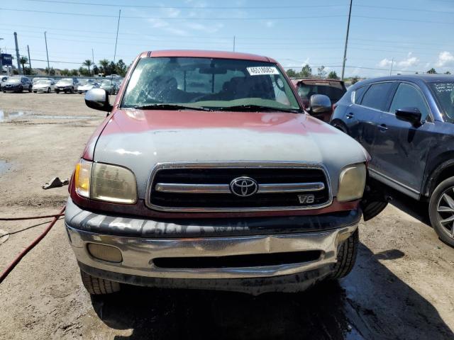 5TBBT4411YS045069 - 2000 TOYOTA TUNDRA ACCESS CAB RED photo 5