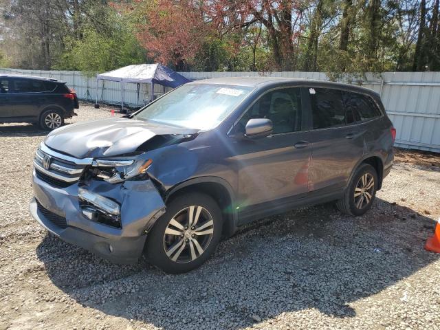 5FNYF6H65HB083760 - 2017 HONDA PILOT EXL GRAY photo 1