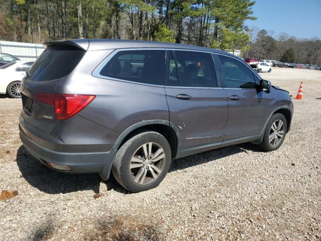 5FNYF6H65HB083760 - 2017 HONDA PILOT EXL GRAY photo 3