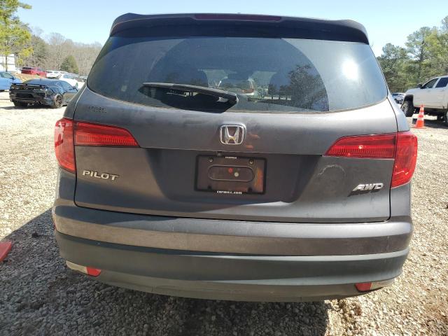 5FNYF6H65HB083760 - 2017 HONDA PILOT EXL GRAY photo 6