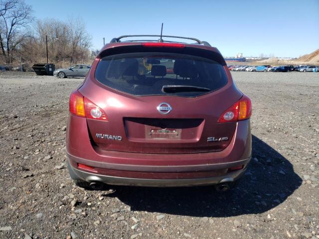 JN8AZ1MW4AW114634 - 2010 NISSAN MURANO S BURGUNDY photo 6