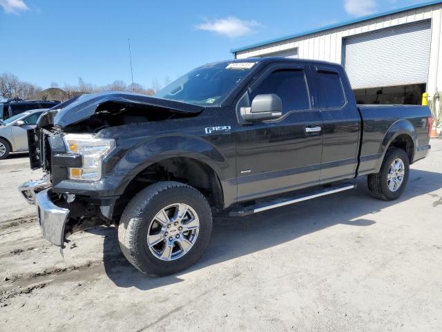 1FTEX1EP9FFB45203 - 2015 FORD F150 SUPER CAB BLACK photo 1