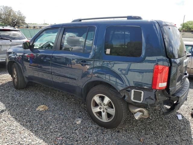 5FNYF3H41AB019475 - 2010 HONDA PILOT EX BLUE photo 2