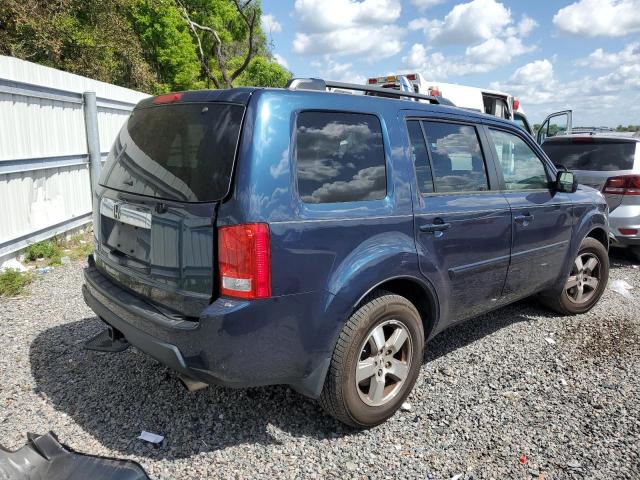 5FNYF3H41AB019475 - 2010 HONDA PILOT EX BLUE photo 3