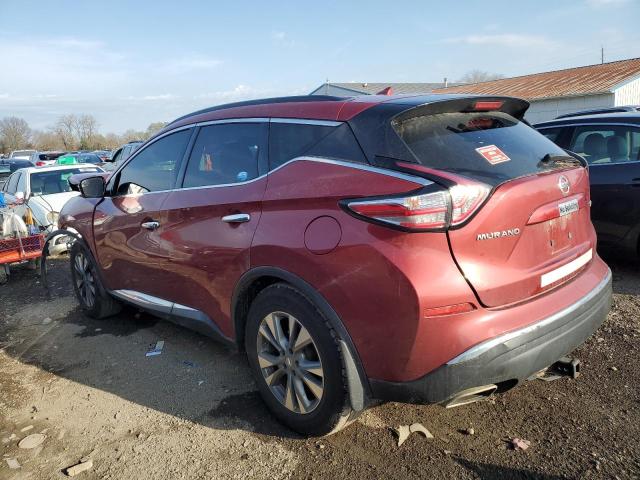 5N1AZ2MH6FN221339 - 2015 NISSAN MURANO S RED photo 2