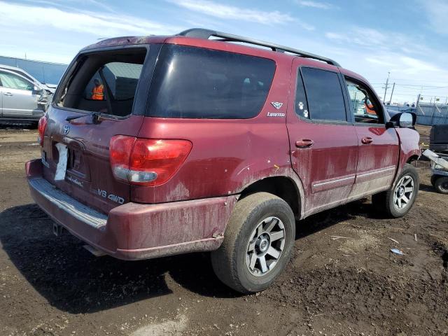 5TDBT48A36S261715 - 2006 TOYOTA SEQUOIA LIMITED RED photo 3