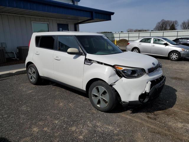 KNDJN2A29F7225356 - 2015 KIA SOUL WHITE photo 4