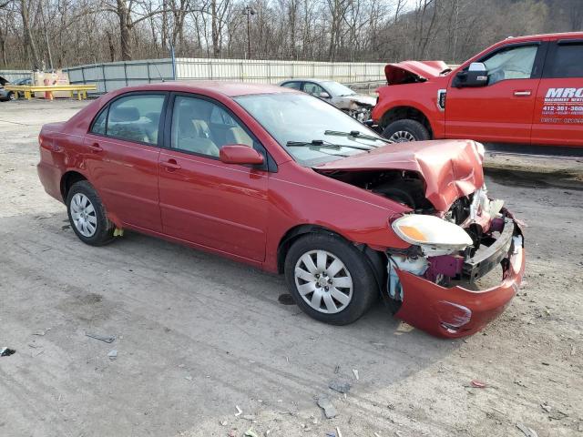 JTDBR32E360095171 - 2006 TOYOTA COROLLA CE RED photo 4