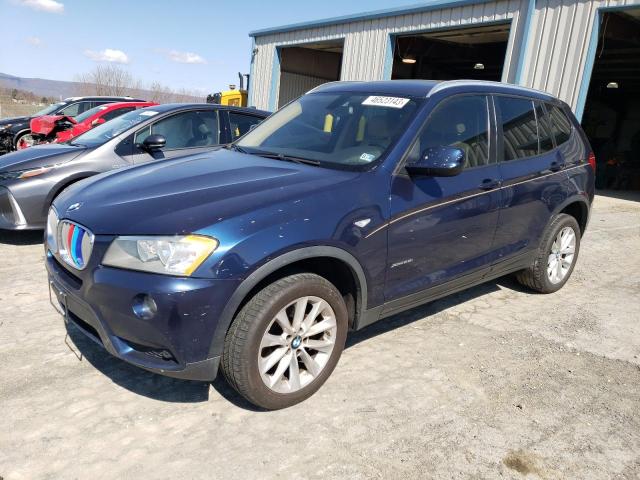 5UXWX9C57D0A27222 - 2013 BMW X3 XDRIVE28I BLUE photo 1