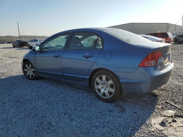 2HGFA16507H514096 - 2007 HONDA CIVIC LX BLUE photo 2