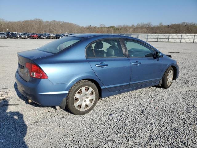 2HGFA16507H514096 - 2007 HONDA CIVIC LX BLUE photo 3