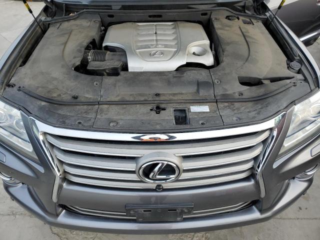 JTJHY7AX7D4102861 - 2013 LEXUS LX 570 GRAY photo 11