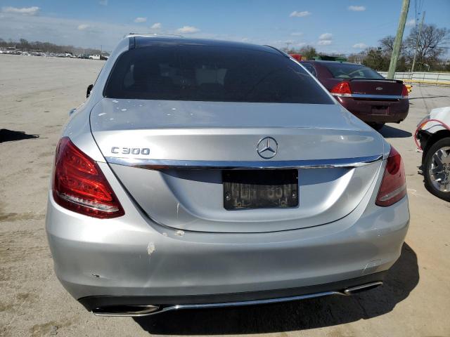 55SWF4JB5HU181236 - 2017 MERCEDES-BENZ C 300 SILVER photo 6