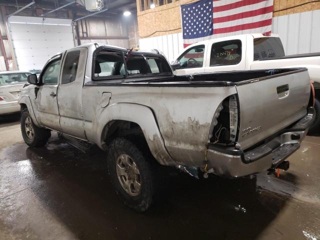5TEUX42N98Z565792 - 2008 TOYOTA TACOMA ACCESS CAB ვერცხლისფერი ფოტო 2