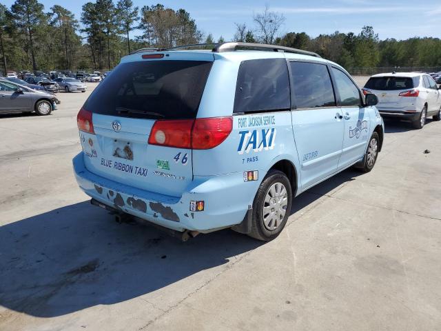 5TDZK23C98S100450 - 2008 TOYOTA SIENNA CE BLUE photo 3