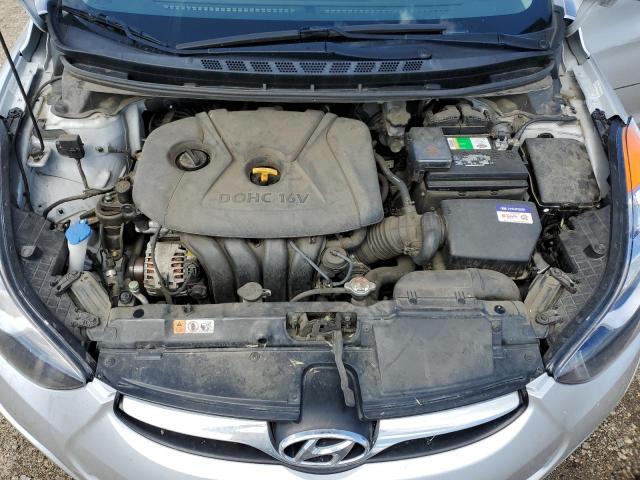 KMHDH4AE3DU602929 - 2013 HYUNDAI ELANTRA GLS SILVER photo 11