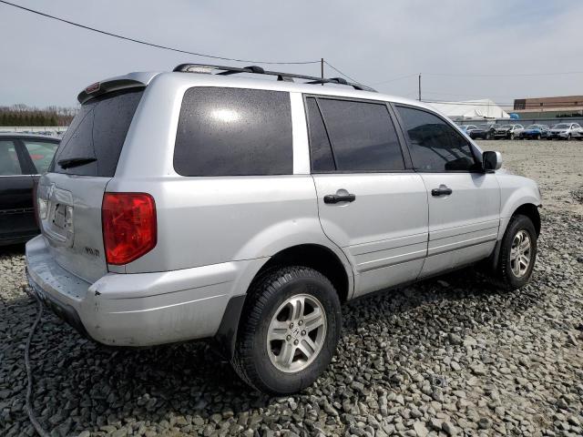 2HKYF18653H599954 - 2003 HONDA PILOT EXL SILVER photo 3