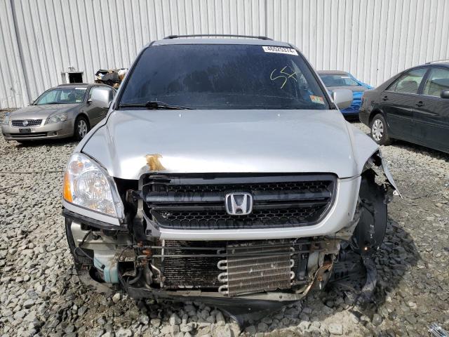 2HKYF18653H599954 - 2003 HONDA PILOT EXL SILVER photo 5