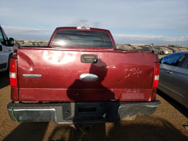 1FTPX14V26NB30170 - 2006 FORD F150 RED photo 6