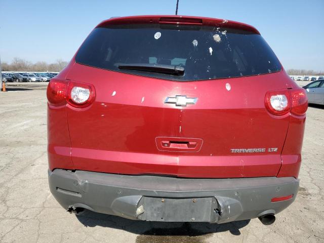 1GNKRLED2CJ418710 - 2012 CHEVROLET TRAVERSE LTZ RED photo 6