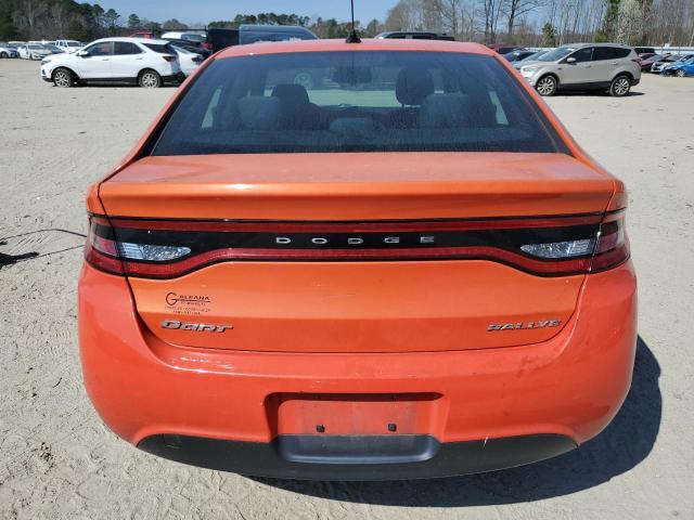 1C3CDFFA4GD818231 - 2016 DODGE DART SXT SPORT ORANGE photo 6