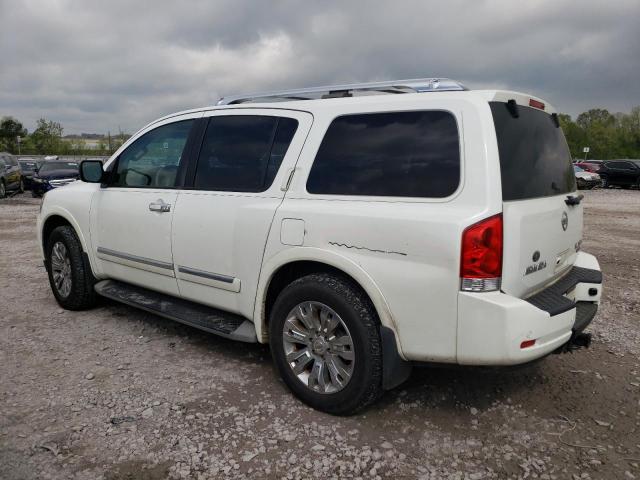 5N1BA0NE4FN607553 - 2015 NISSAN ARMADA PLATINUM WHITE photo 2