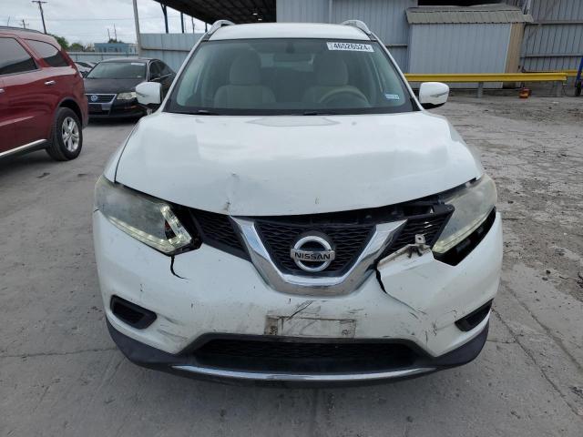 KNMAT2MV9FP571127 - 2015 NISSAN ROGUE S WHITE photo 5