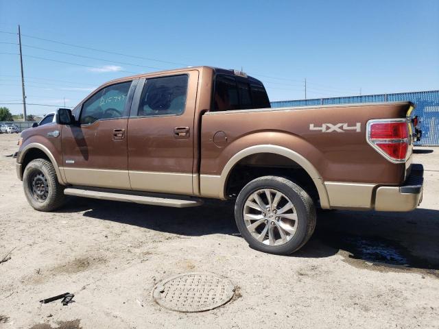 1FTFW1ET2CKD78931 - 2012 FORD F150 SUPERCREW BROWN photo 2