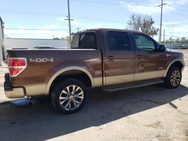 1FTFW1ET2CKD78931 - 2012 FORD F150 SUPERCREW BROWN photo 3