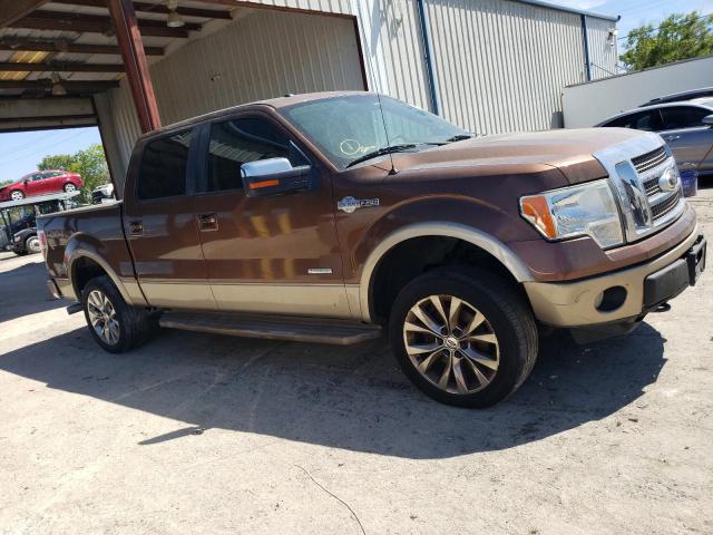 1FTFW1ET2CKD78931 - 2012 FORD F150 SUPERCREW BROWN photo 4