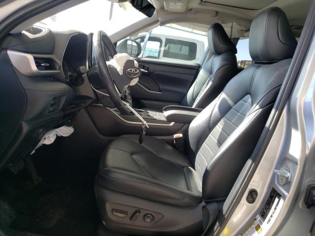 5TDGZRBH6MS549703 - 2021 TOYOTA HIGHLANDER XLE SILVER photo 7