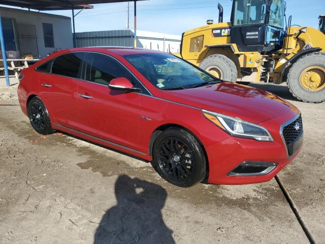 KMHE34L1XGA025867 - 2016 HYUNDAI SONATA HYBRID RED photo 4