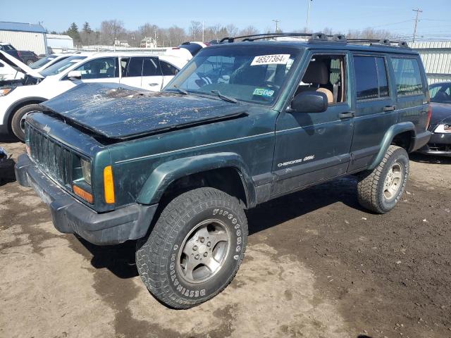 1J4FF58S4YL183533 - 2000 JEEP CHEROKEE CLASSIC GREEN photo 1